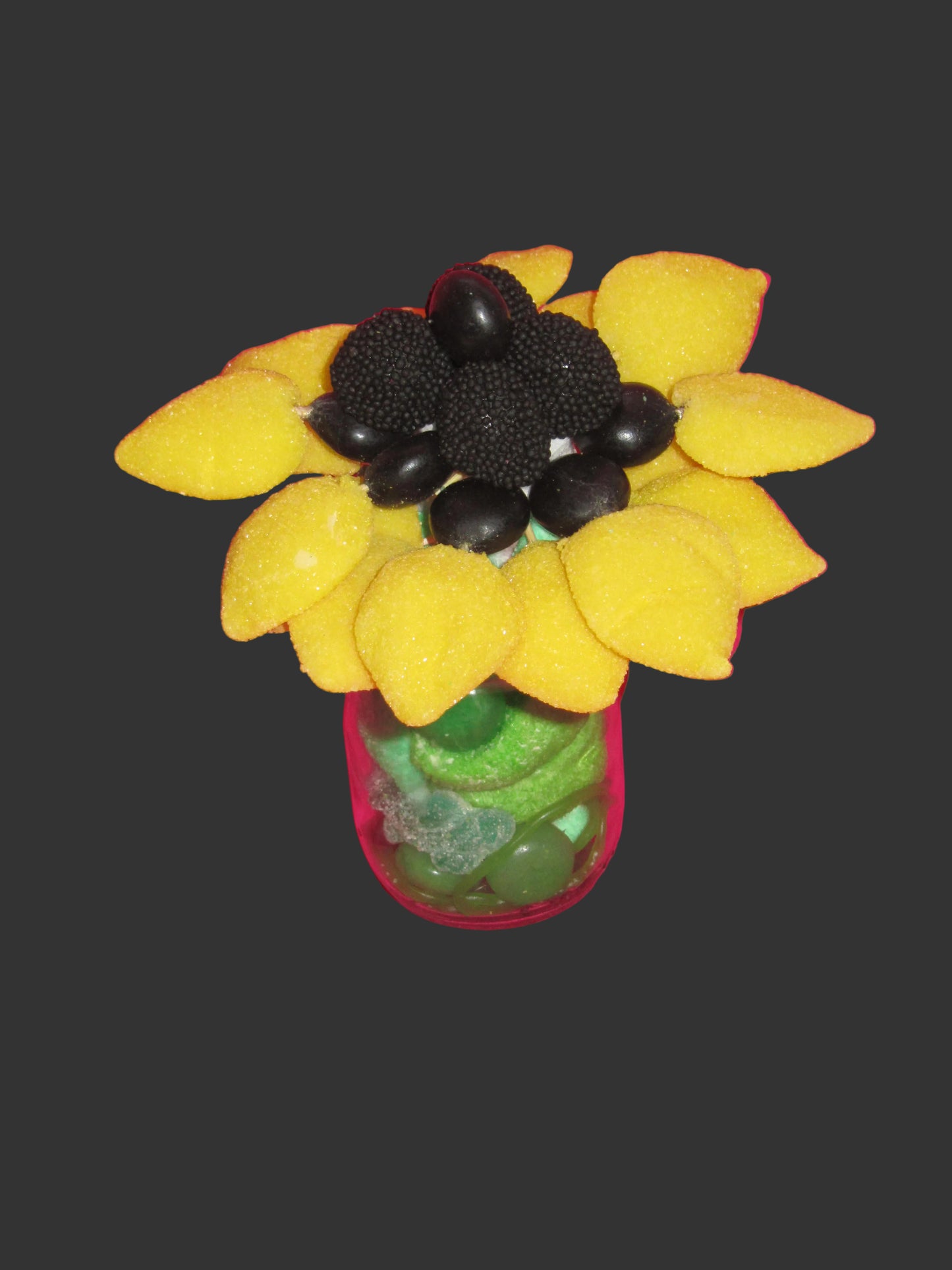Petites fleurs  individuelles dans son pot
