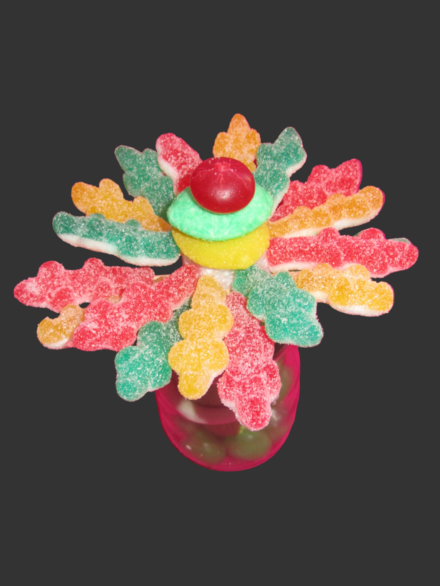 Petites fleurs  individuelles dans son pot