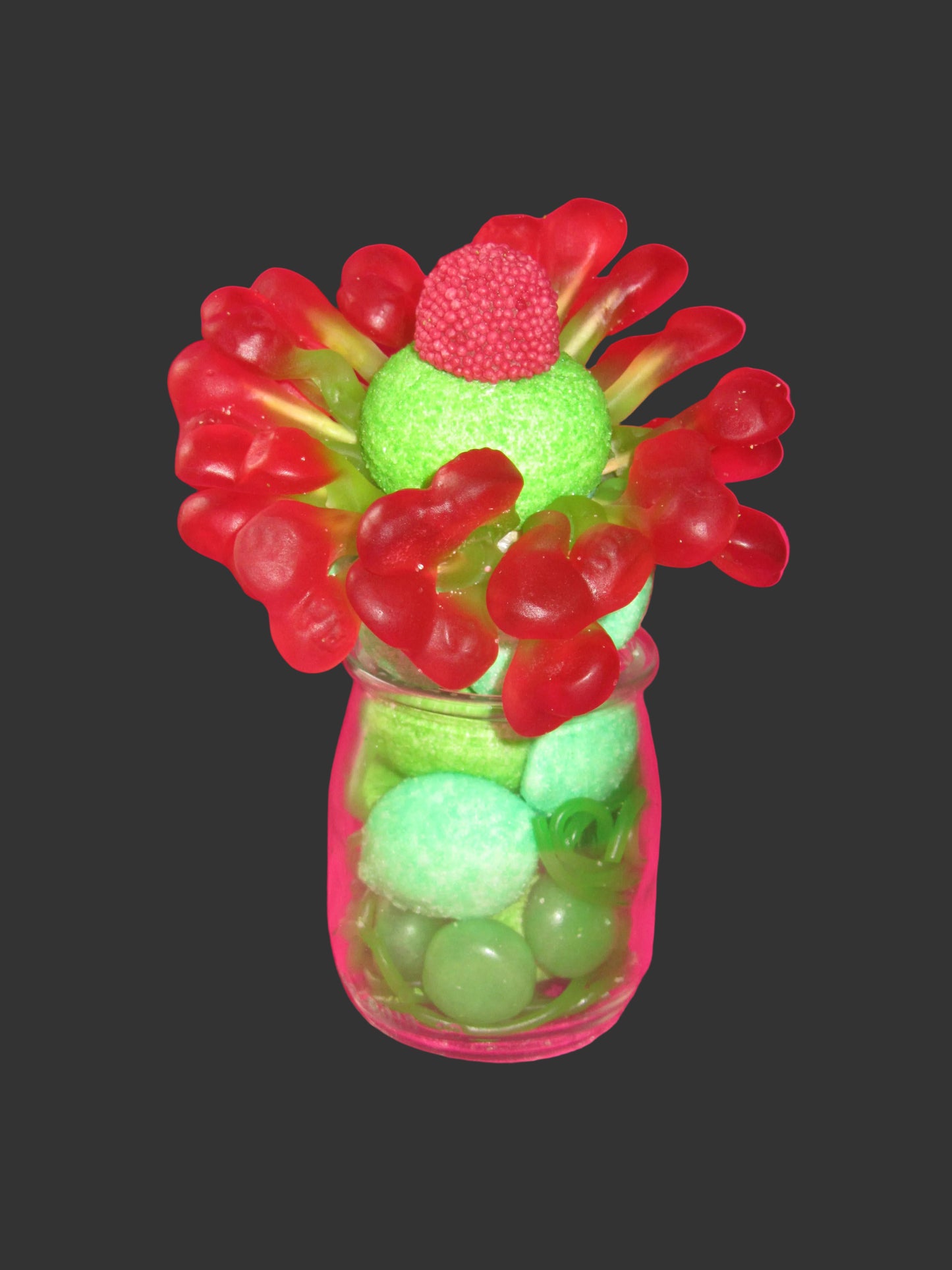 Petites fleurs  individuelles dans son pot