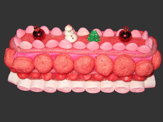 Bûche de Noël avec Petits Personnages