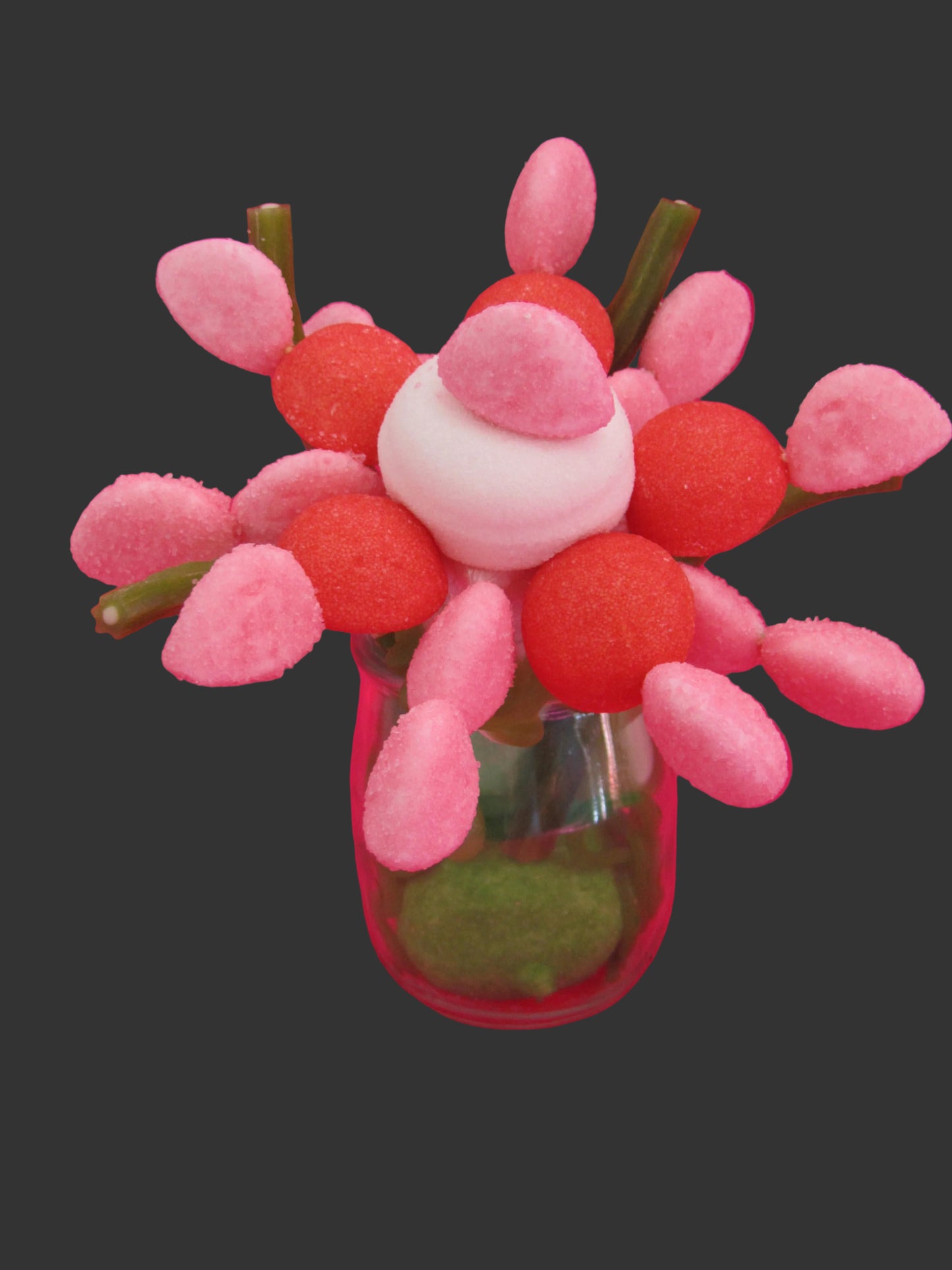 Petites fleurs  individuelles dans son pot