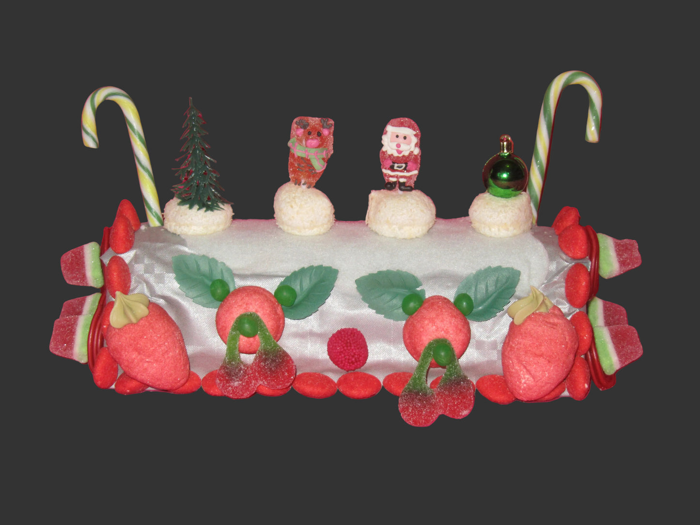 Bûche de Noël avec Petits Personnages