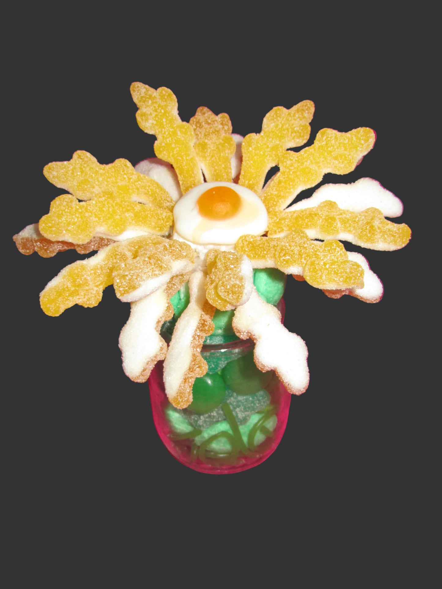Petites fleurs  individuelles dans son pot